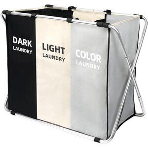 180L Large Laundry Basket, Freestanding Laundry Hamper, Collapsible Tall Hamper